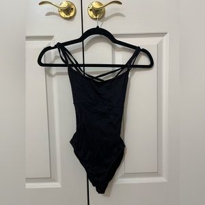 BLOCK LEOTARD BLACK SIZE MEDIUM DANCEWEAR